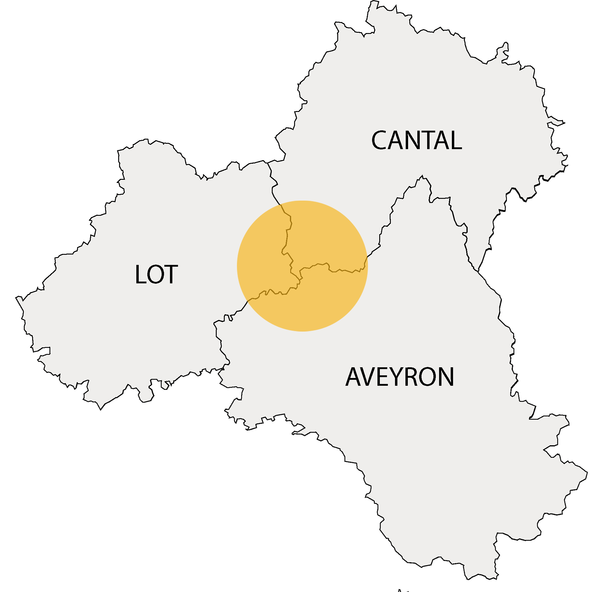 Cantal(15) Aveyron(12) Lot(46)